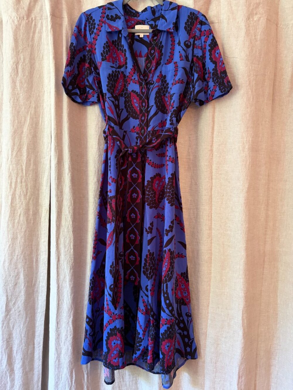 Sezane Adèle Dress - Atla blue - Size 40/8 - Picture 5 of 8